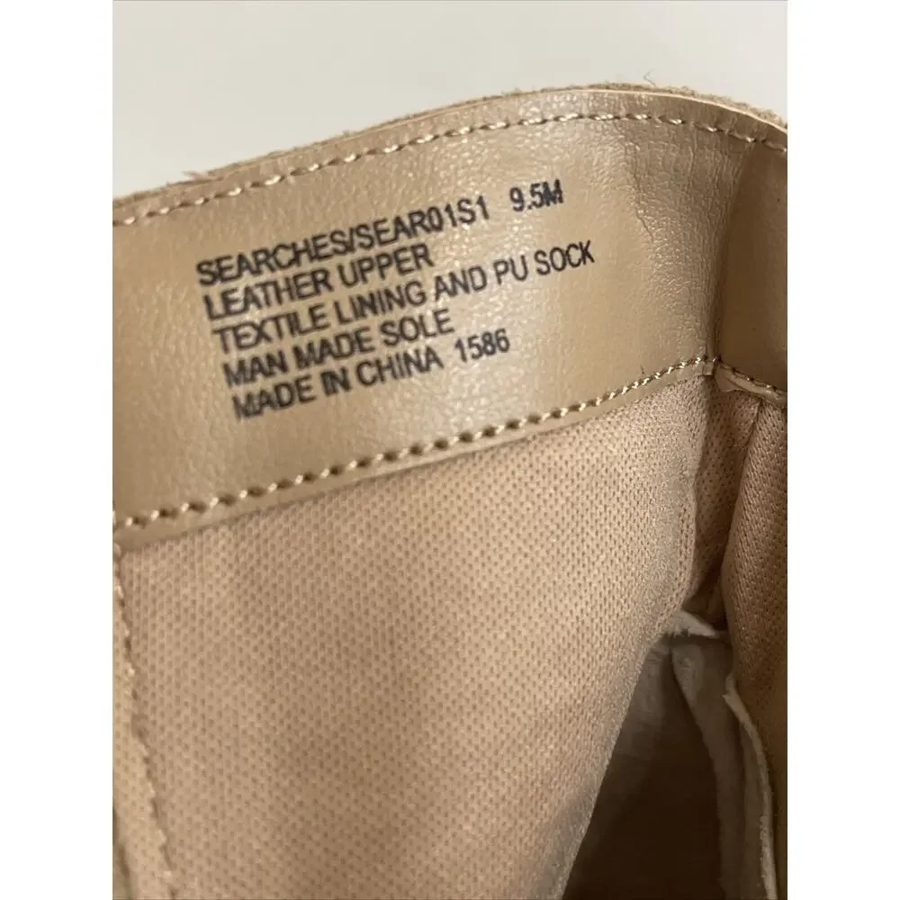 Steve Madden Womens Searches Boot Sand Suede Size 9.5 M New Without Box